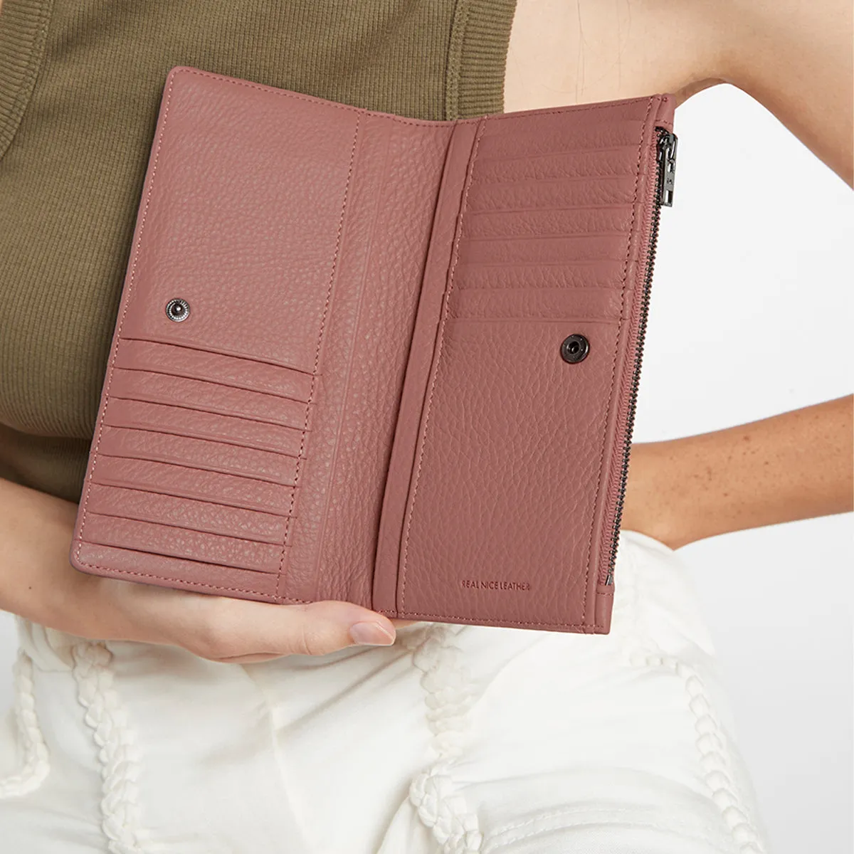 Old Flame Wallet - Dusty Rose