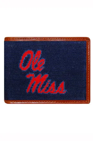 OLE MISS BILLFOLD WALLET - DARK NAVY
