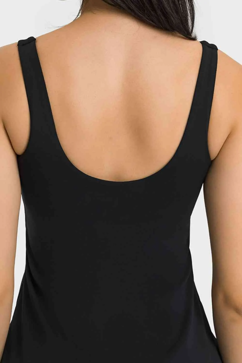 Oliver Square Neck Sports Tank Dress with Full Coverage Bottoms
