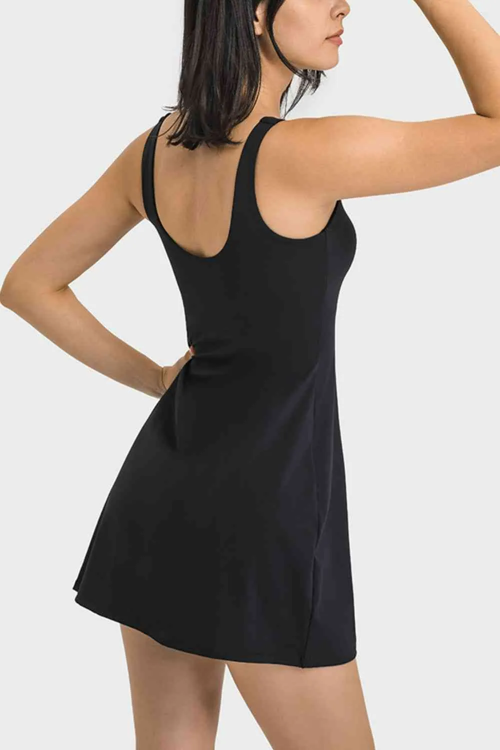 Oliver Square Neck Sports Tank Dress with Full Coverage Bottoms