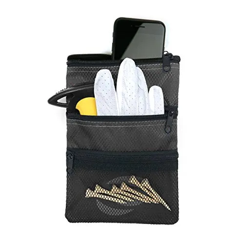 Orlimar Men's Golf Detachable Accessory Pouch, Black