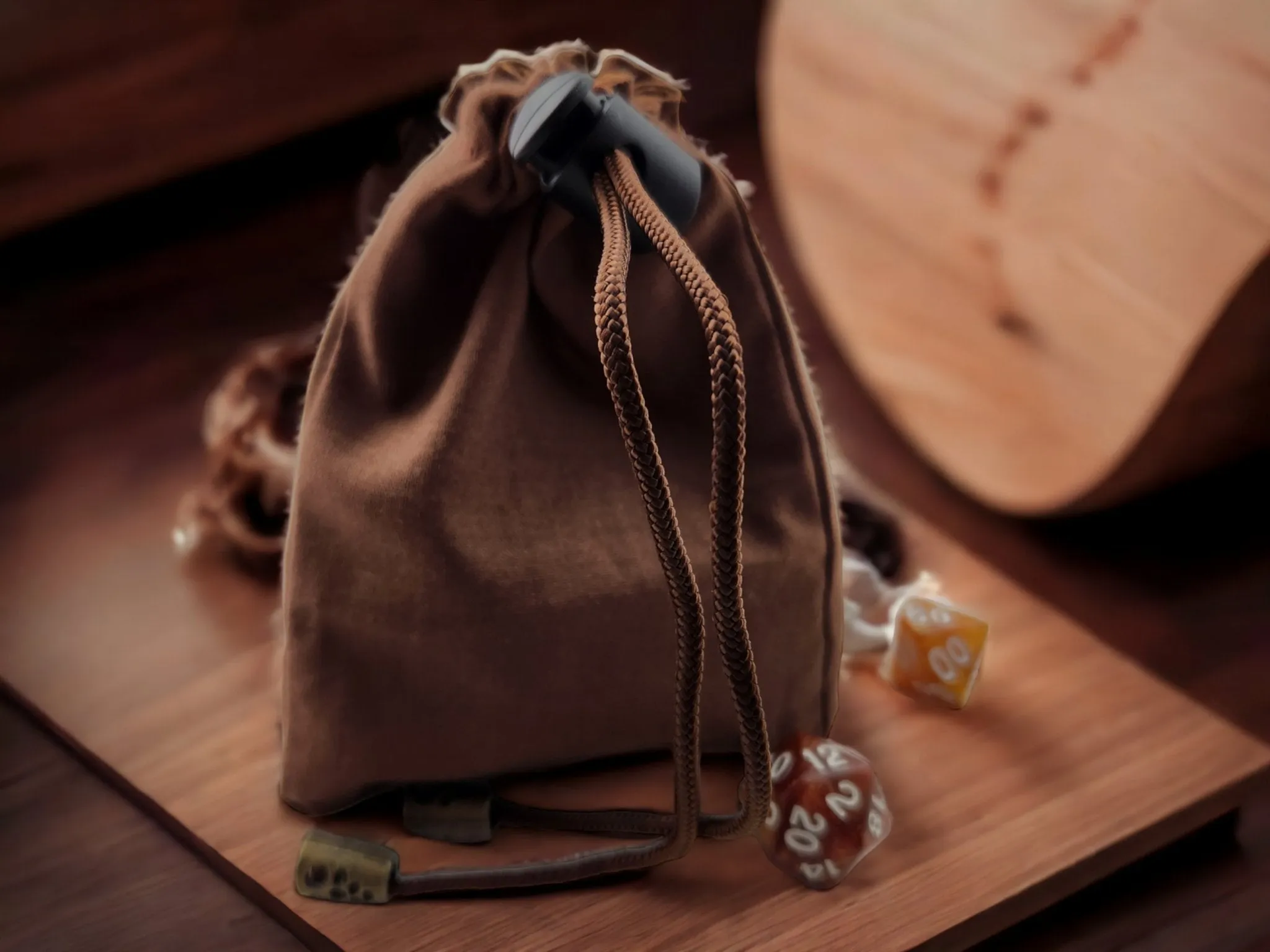 Owl familiar dice bag,