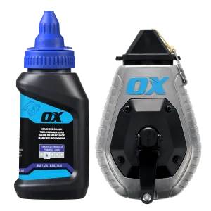 OX Pro 30m/100' Aluminum Chalk Reel Value Pack - Kevlar Bold Line / 6:1 Gear Ratio