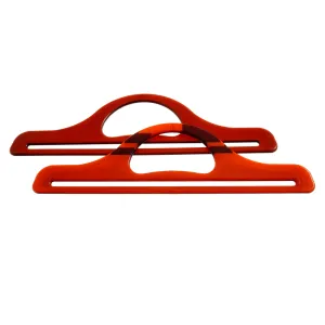 Pair Of Plastic Bag Handles For Bag Making 11 inch Dark Brown
