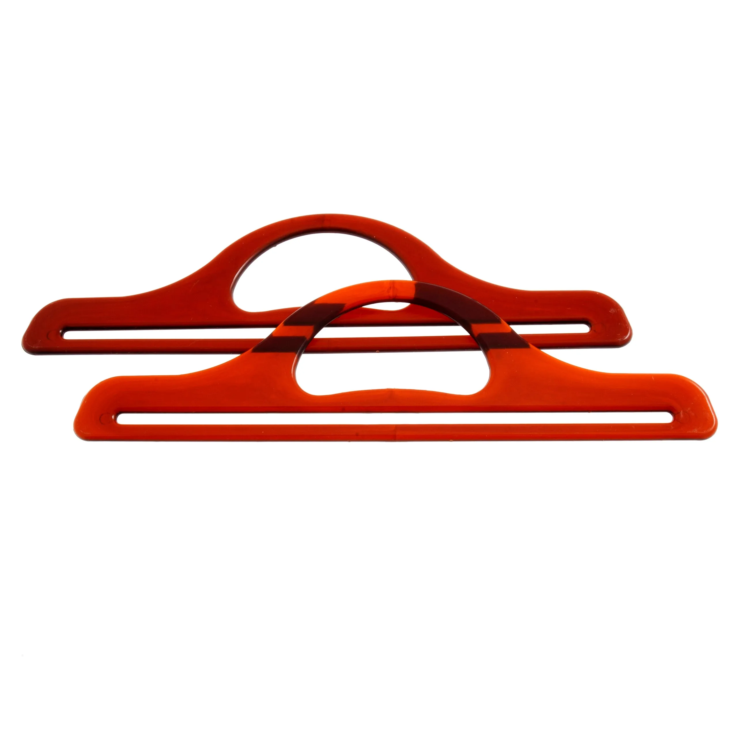 Pair Of Plastic Bag Handles For Bag Making 11 inch Dark Brown