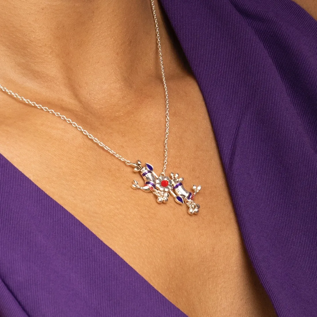 Pakhi Silver Chain Pendant Necklace By Moha