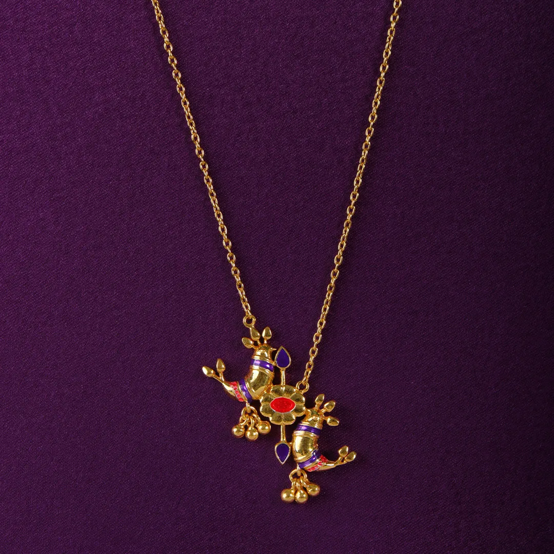 Pakhi Silver Chain Pendant Necklace By Moha