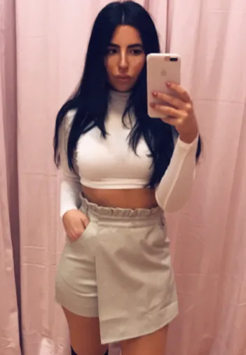 Paper Bag Self Belt 2 Pocket High Waist Skort