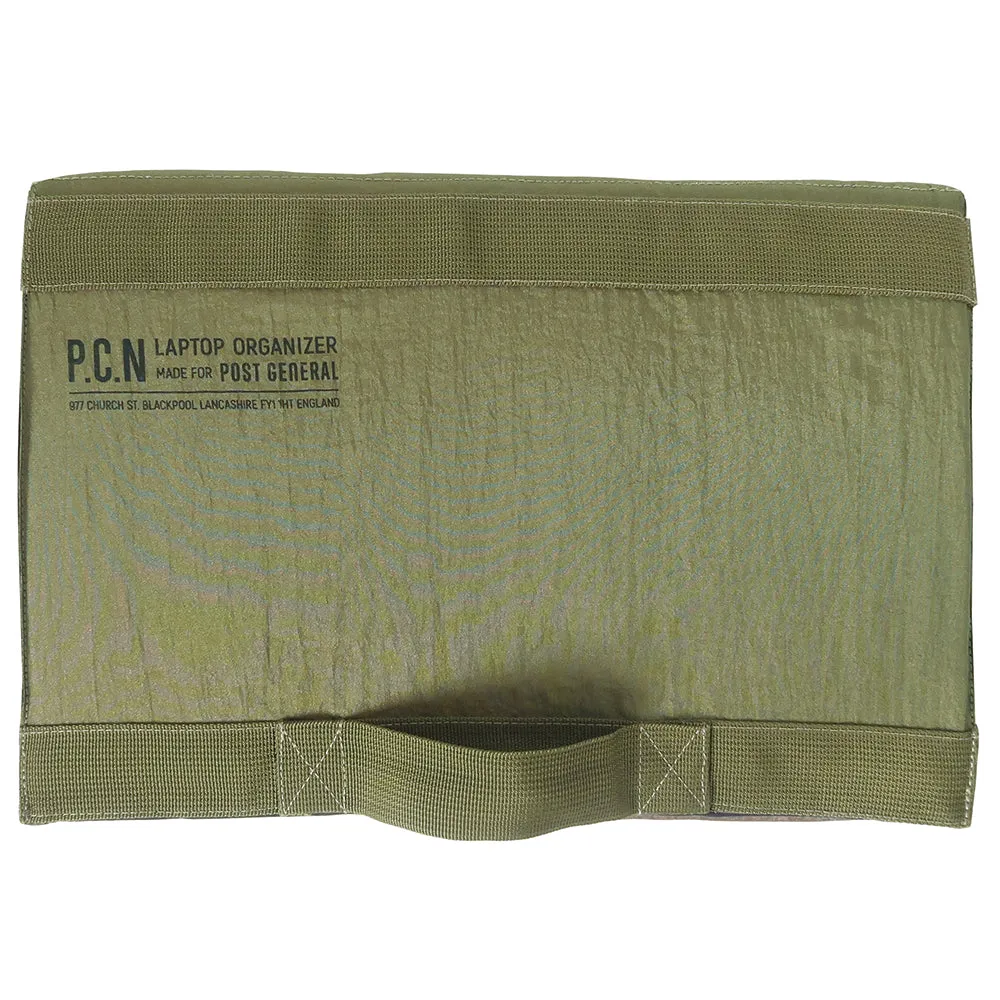 Parachute Nylon Laptop Organiser Olive