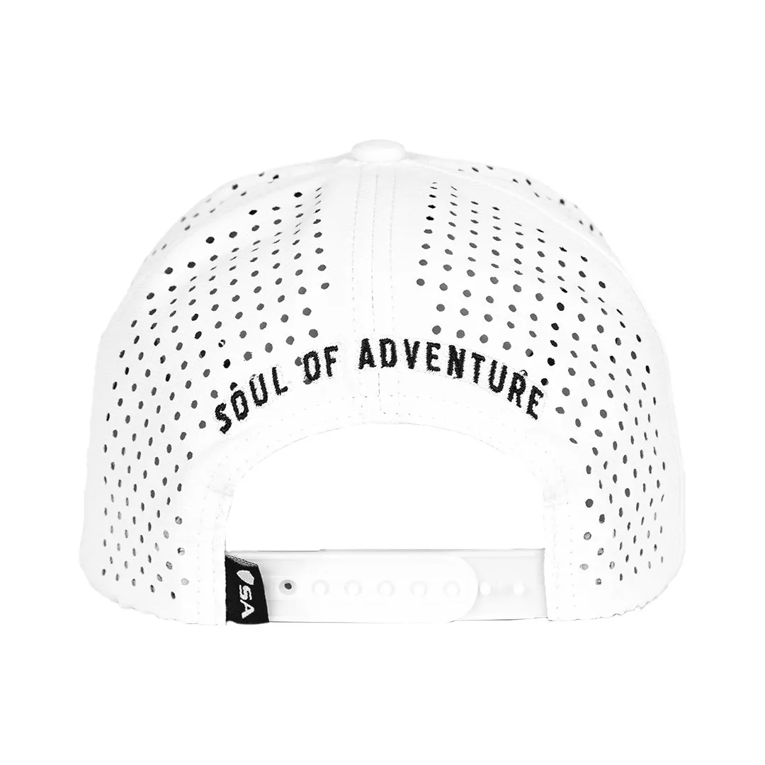 Performance Snapback | Blue Crest | White