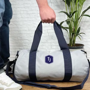 Personalised Holdall With Initials In Badge Design
