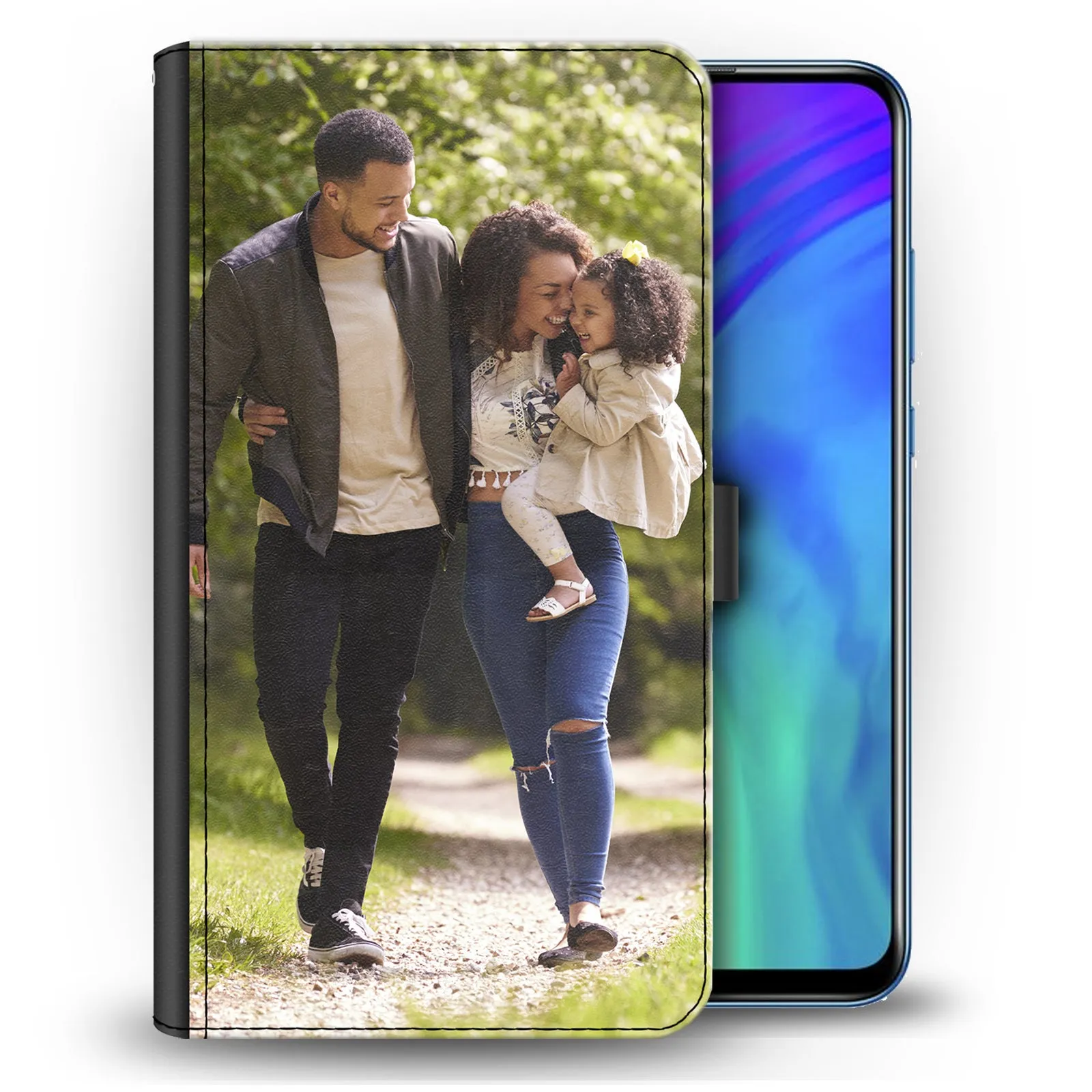 Personalised Leather Wallet Honor Phone Case