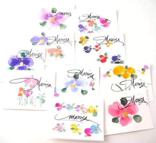 Personalized & Hand-Painted Stationery Set