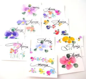 Personalized & Hand-Painted Stationery Set