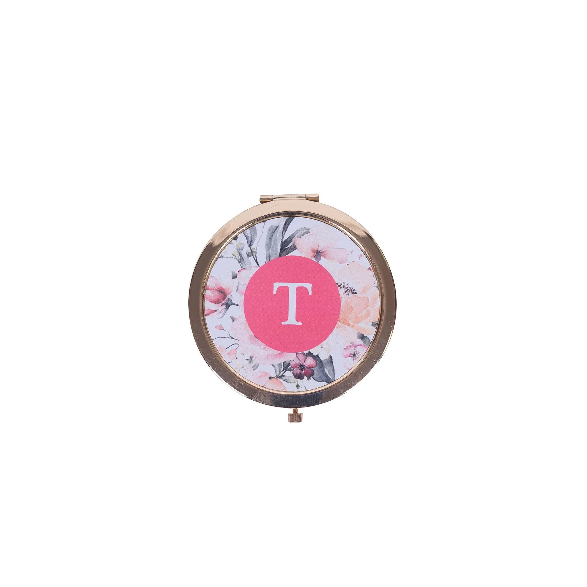 Personalized Gold Compact Mirror