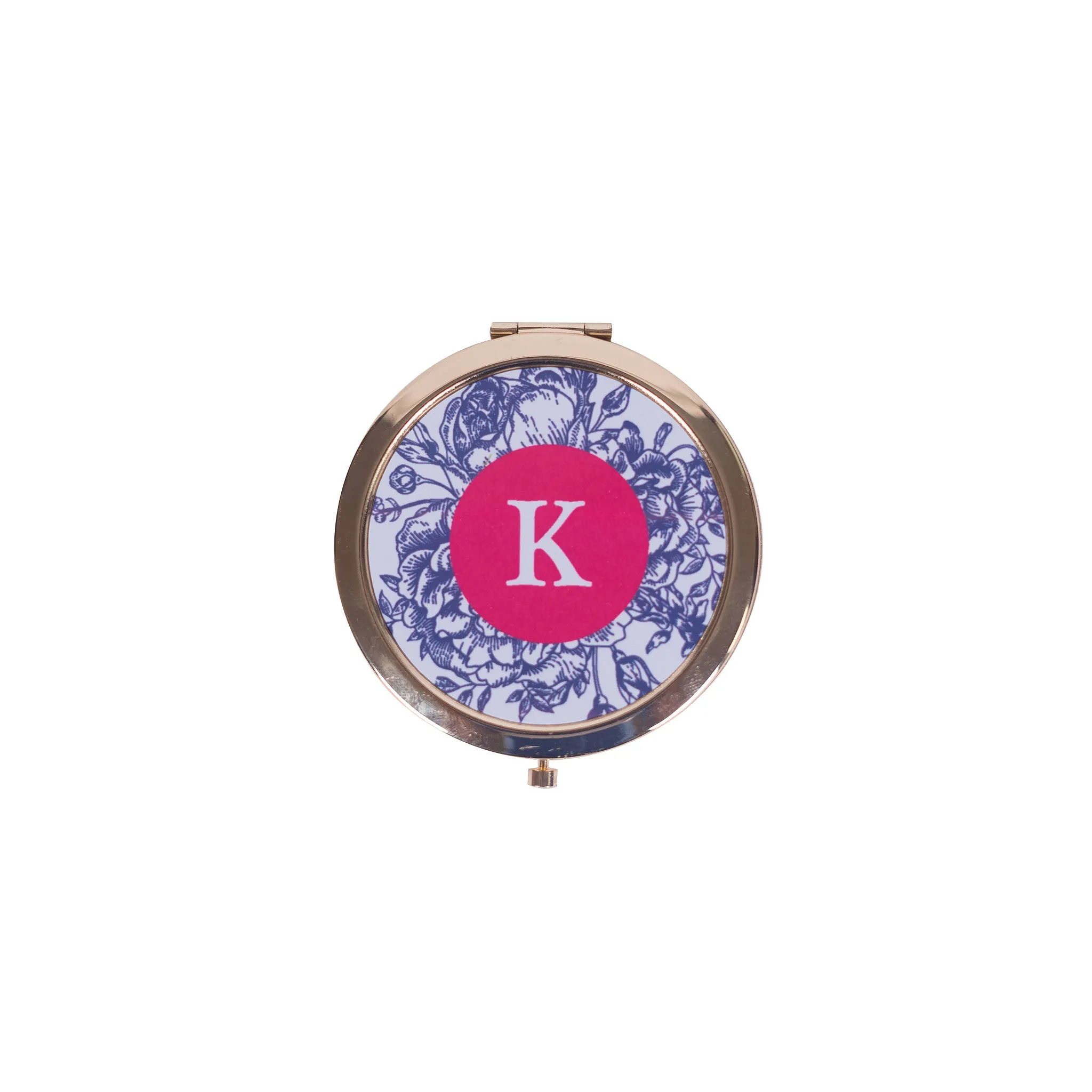 Personalized Gold Compact Mirror