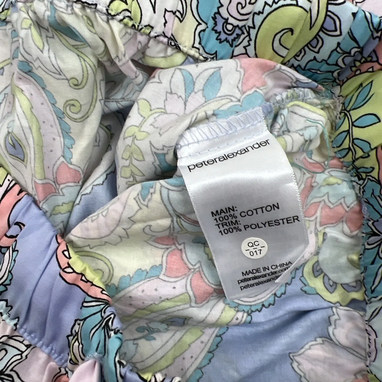 Peter Alexander Womens Paisley Pyjama Set Size Large (New, RRP $109)
