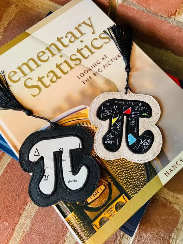 Pi Day applique set machine embroidery design DIGITAL DOWNLOAD