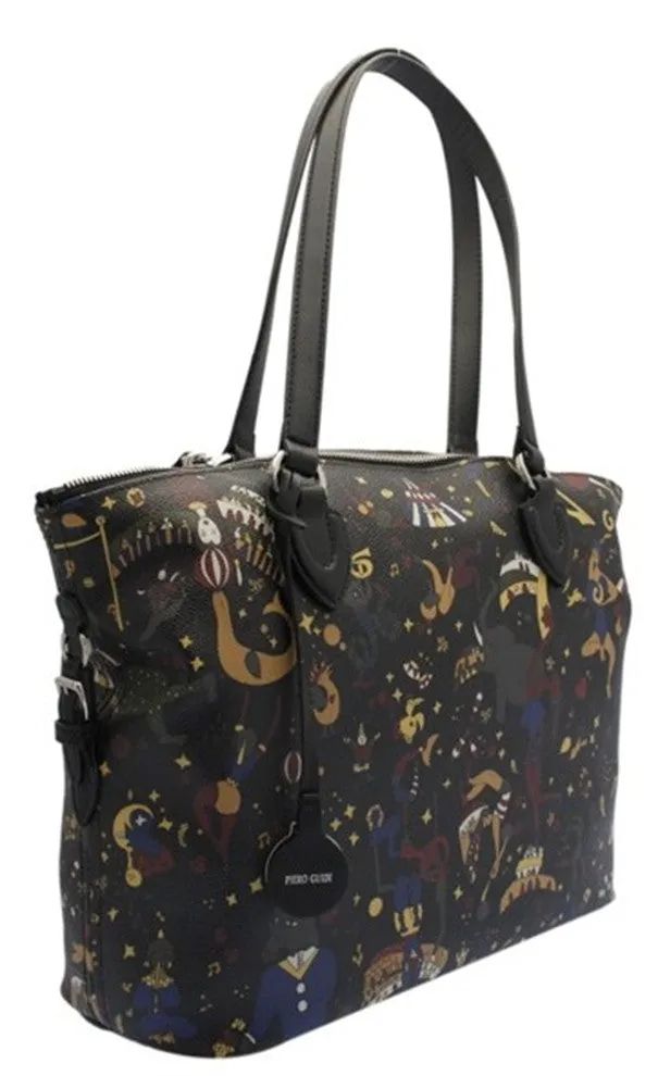 Piero Guidi Magic Circus - 13 x 10.5 in. Black Shoulder Bag