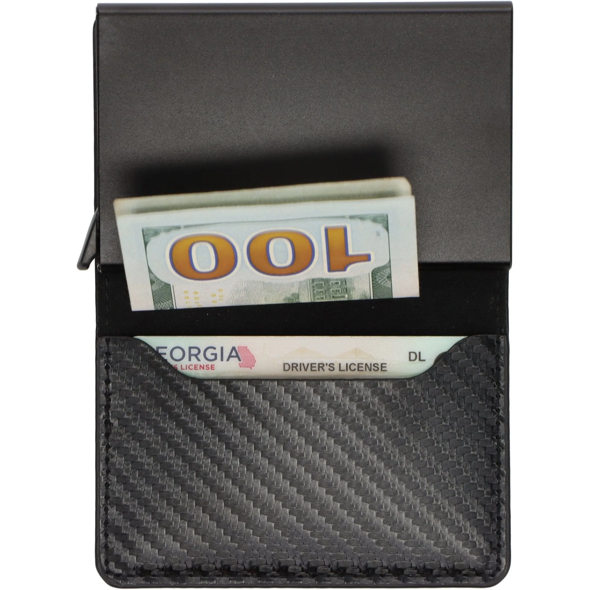 Pilot Black Leather Wallet Business Card Holder (Single Pop-up Card Case Wallet)