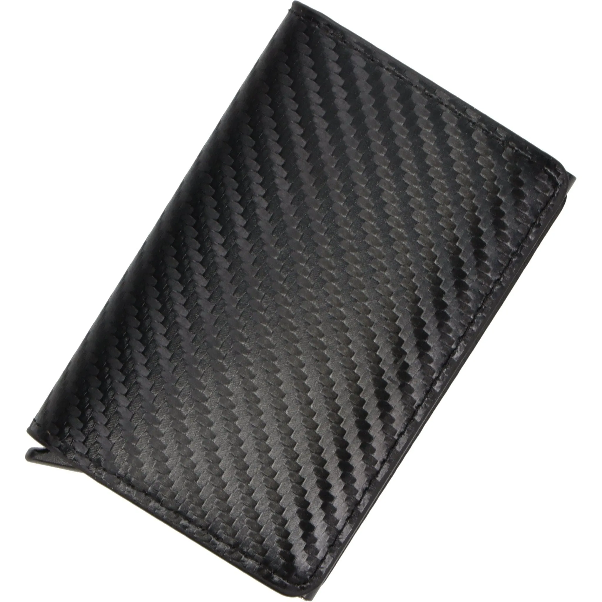 Pilot Black Leather Wallet Business Card Holder (Single Pop-up Card Case Wallet)