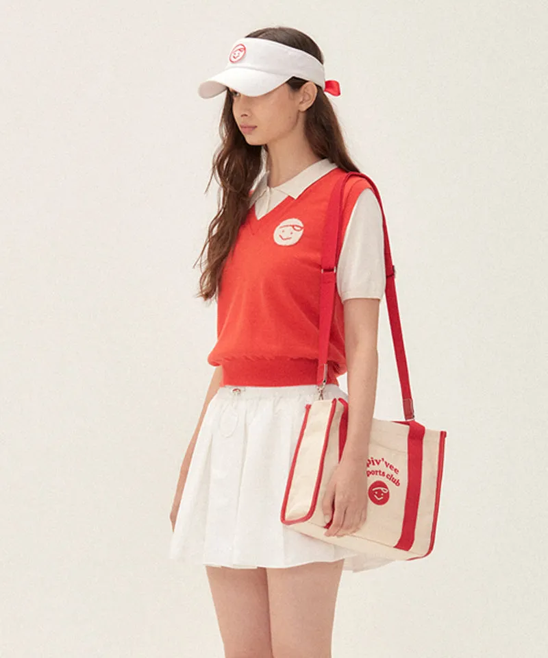 PIV'VEE Sports Club Tote Bag - Cherry Red