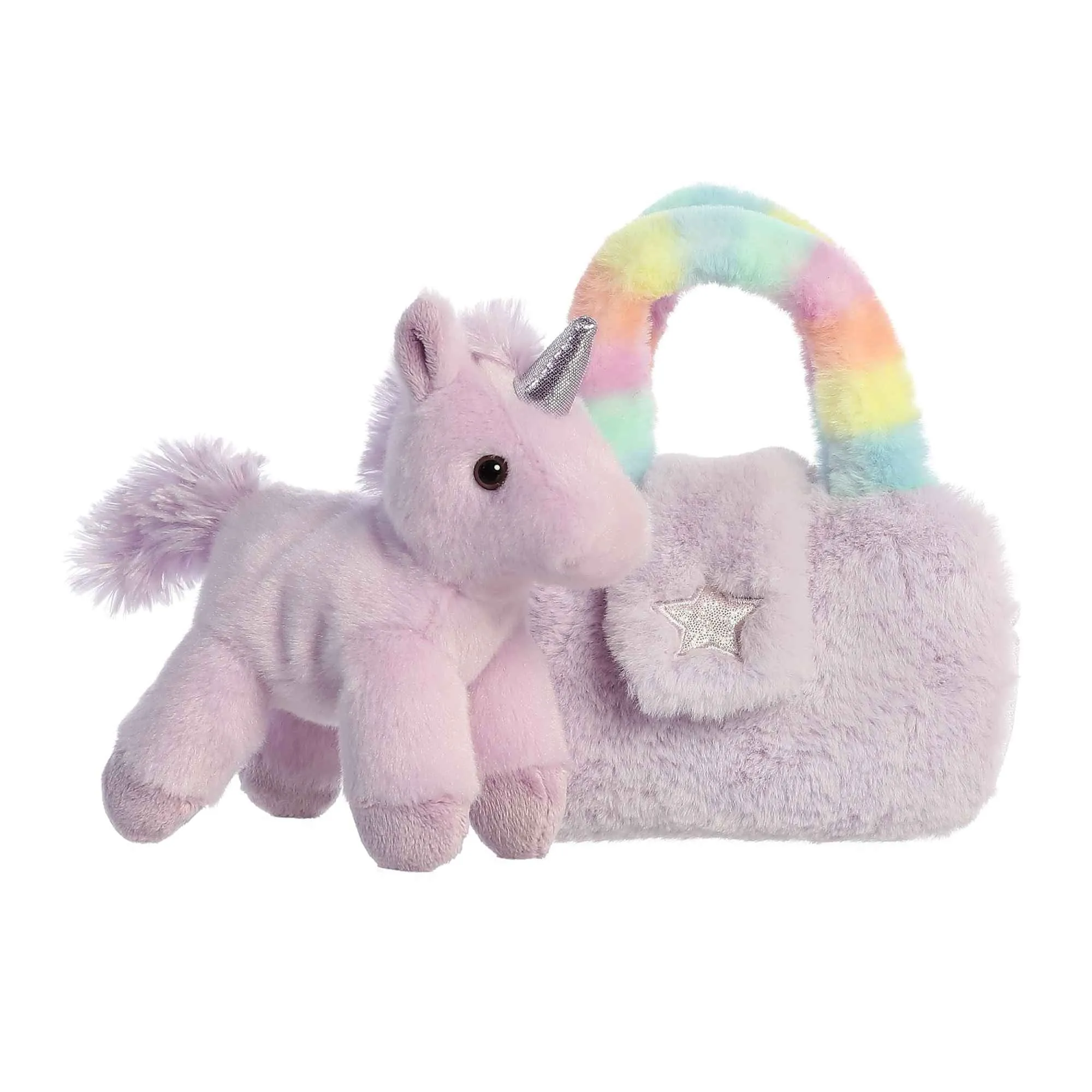 Plushy Purple Rainbow Bag