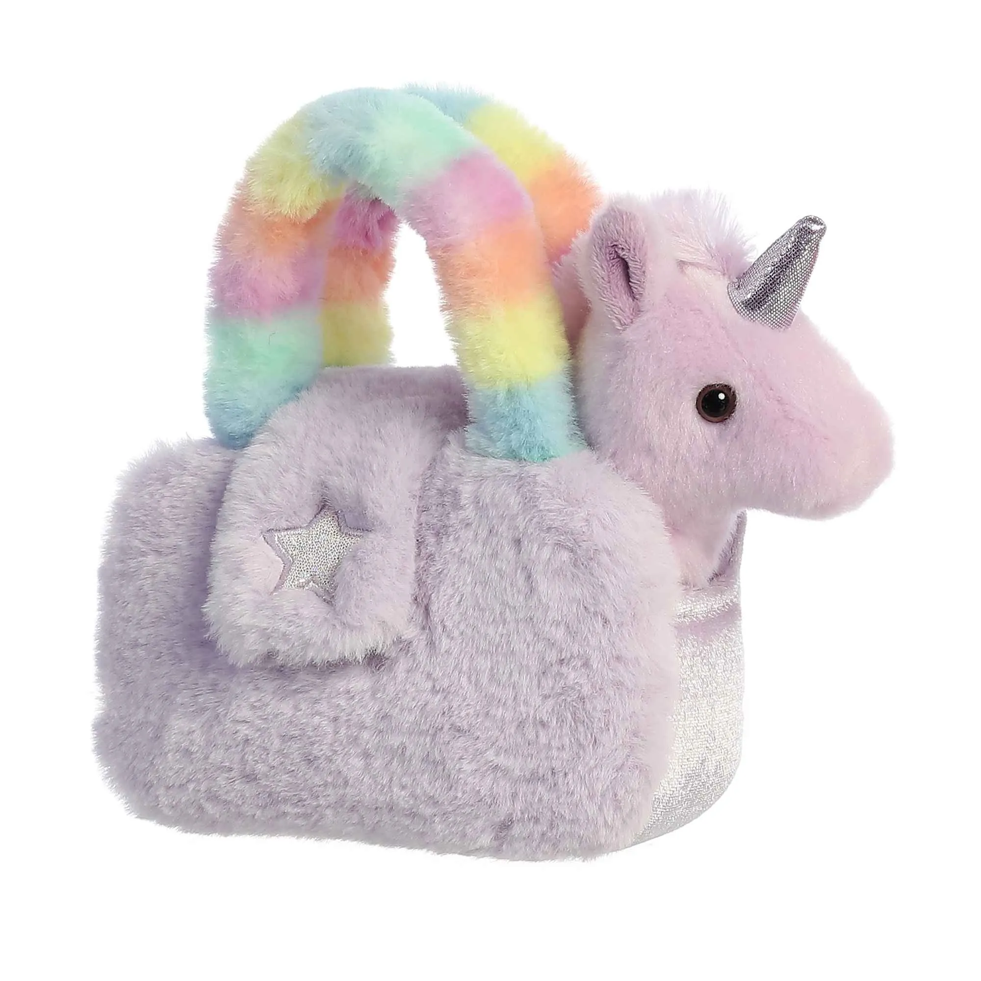 Plushy Purple Rainbow Bag