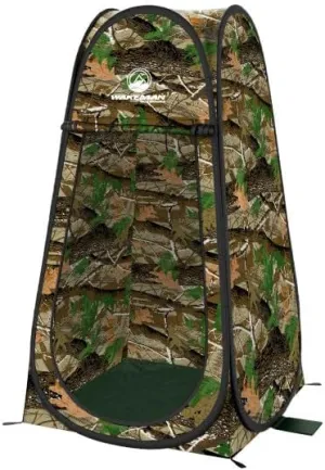 Pop Up Pod - Privacy Shower Tent, Dressing Room, or Portable Toilet Stall with Carry Bag for Camping, Beach, or Tailgate by Wakeman Outdoors
