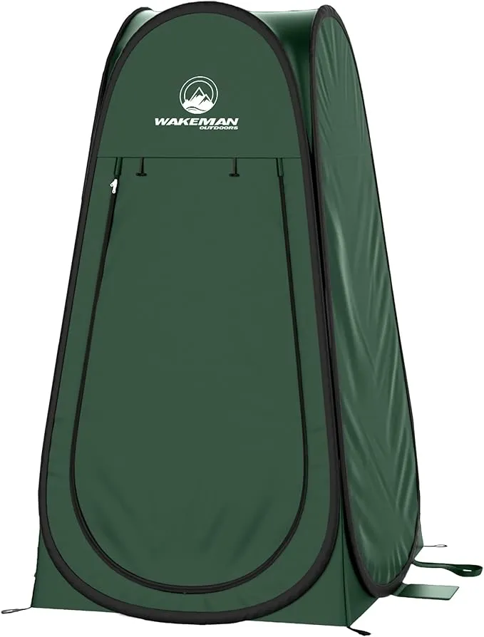 Pop Up Pod - Privacy Shower Tent, Dressing Room, or Portable Toilet Stall with Carry Bag for Camping, Beach, or Tailgate by Wakeman Outdoors
