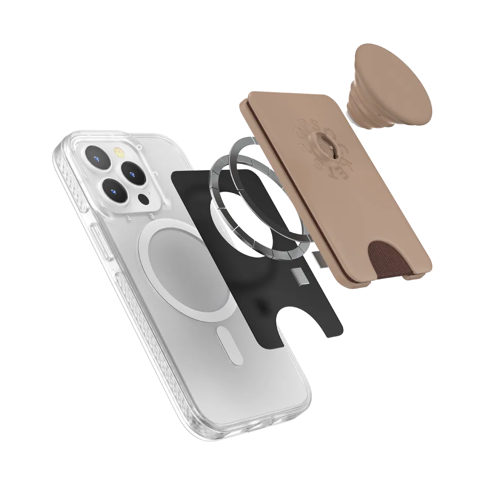 PopSockets MagSafe Phone Wallet - Latte