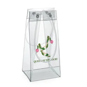 Portable Clear Wine Cooler - Queen of the Court - Tennis