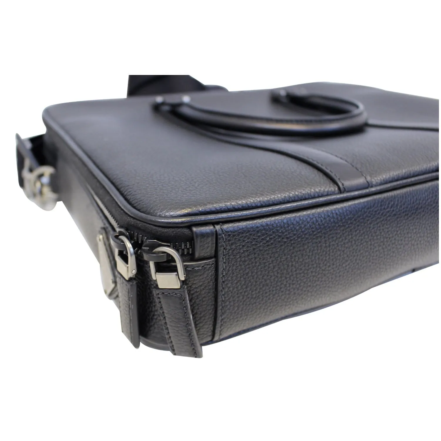 PRADA Saffiano Laptop Bag Grey - Last Call