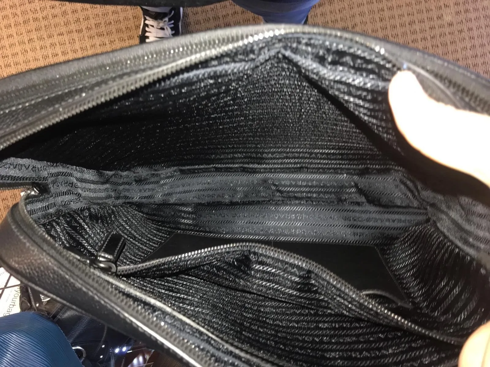 PRADA Saffiano Laptop Bag Grey - Last Call