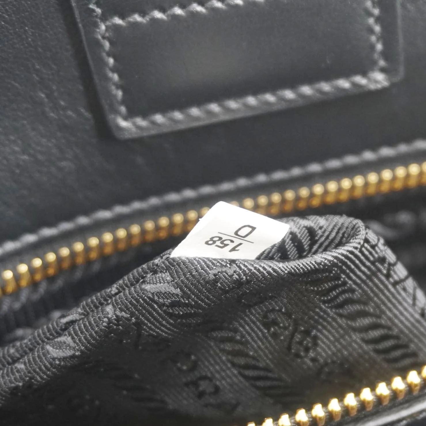PRADA Soft Zippered Saffiano Leather Tote Bag Black