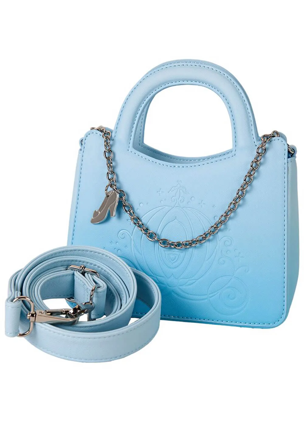 PRE-ORDER Loungefly Disney Cinderella 75th Anniversary Crossbody Bag Blue