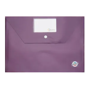 Premto A4 Button Storage Wallet - Grape Juice