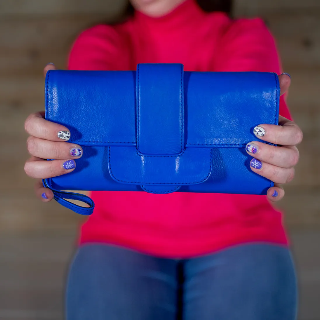 Presence Wallet/Clutch, Blue