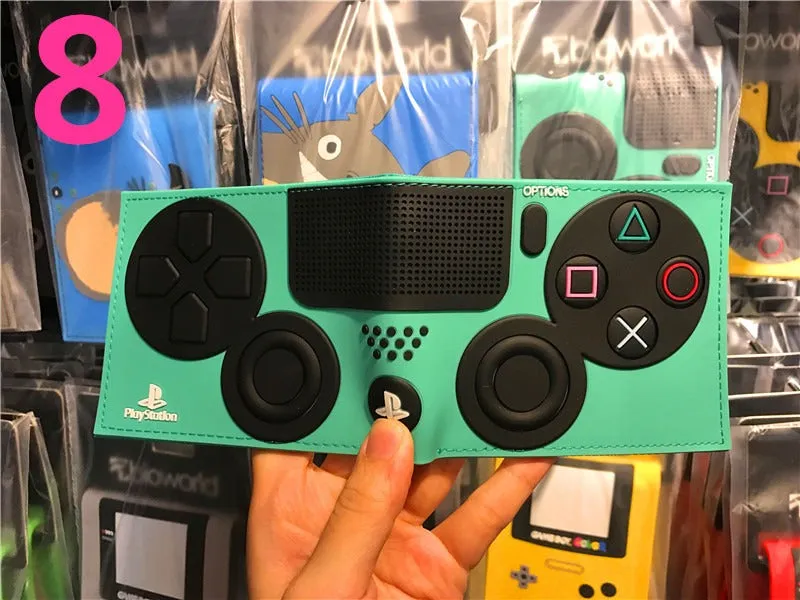 PS4 Game Controller Wallet - Compact PU Leather Design