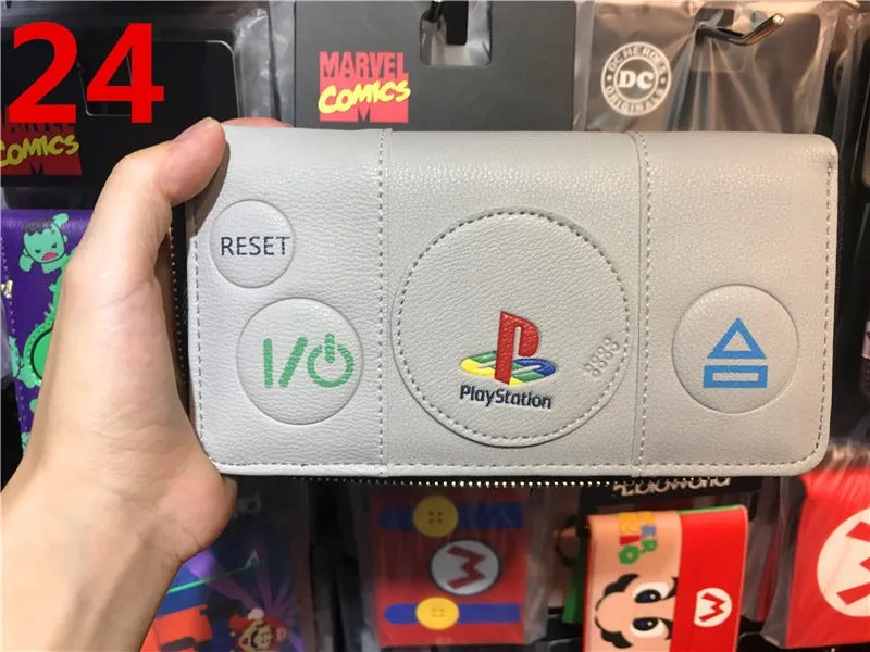 PS4 Game Controller Wallet - Compact PU Leather Design