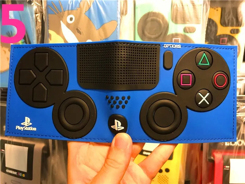 PS4 Game Controller Wallet - Compact PU Leather Design