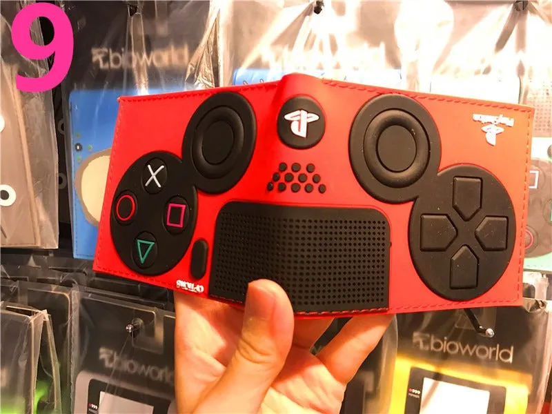 PS4 Game Controller Wallet - Compact PU Leather Design