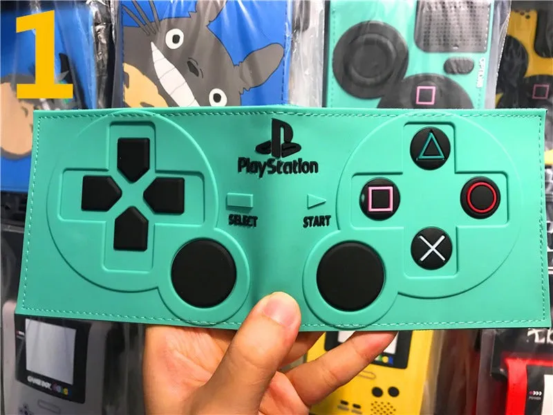 PS4 Game Controller Wallet - Compact PU Leather Design