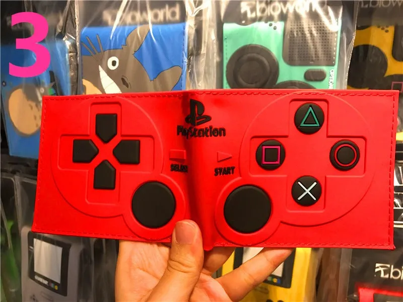 PS4 Game Controller Wallet - Compact PU Leather Design