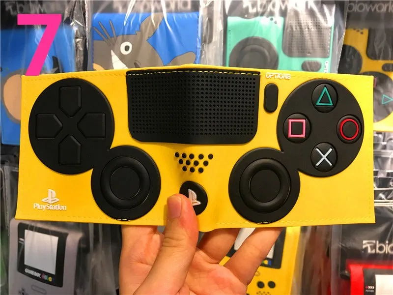 PS4 Game Controller Wallet - Compact PU Leather Design