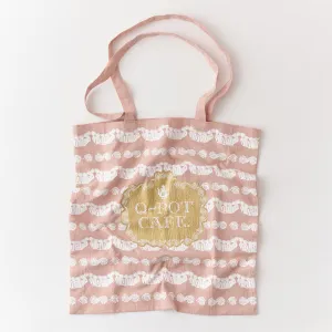 Q-pot CAFE. Whipped Cream Washer Fabric Tote Bag【Japan Jewelry】