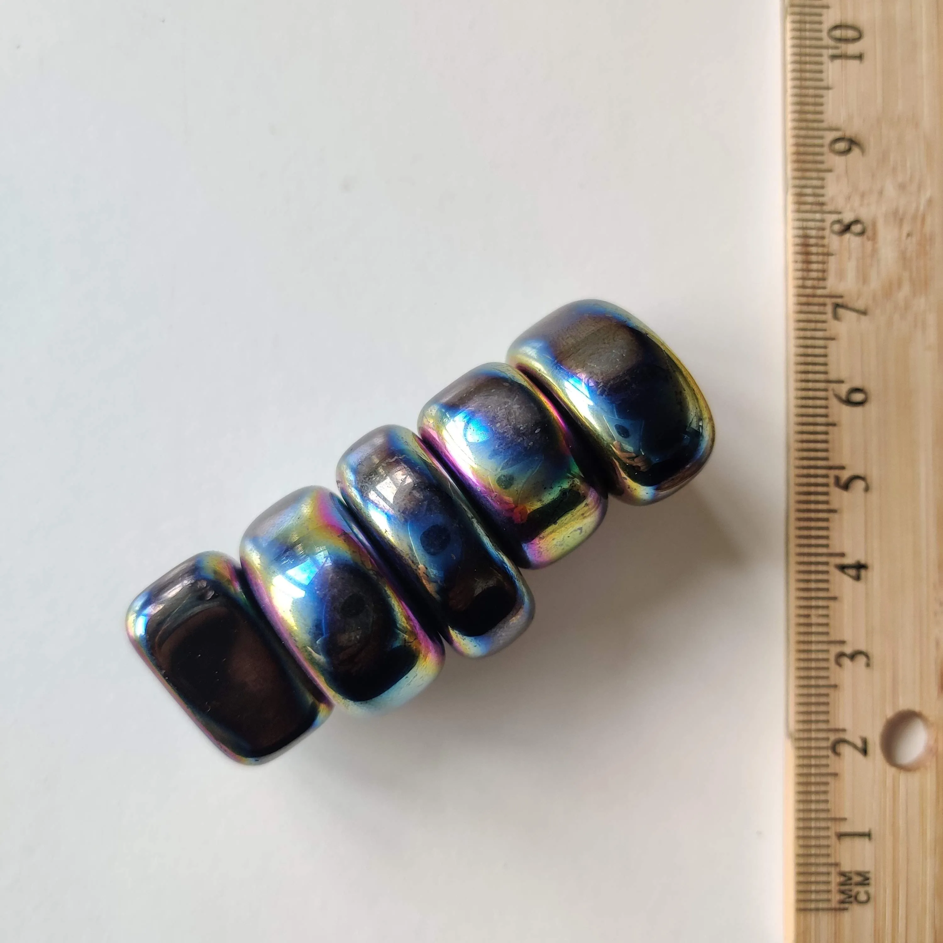 Rainbow Magnetic Haematite Tumbled Crystal