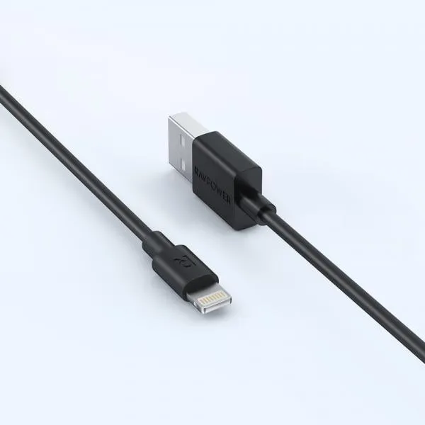 RAVPower - Charge & Sync Lightning Cable 1M (Black)