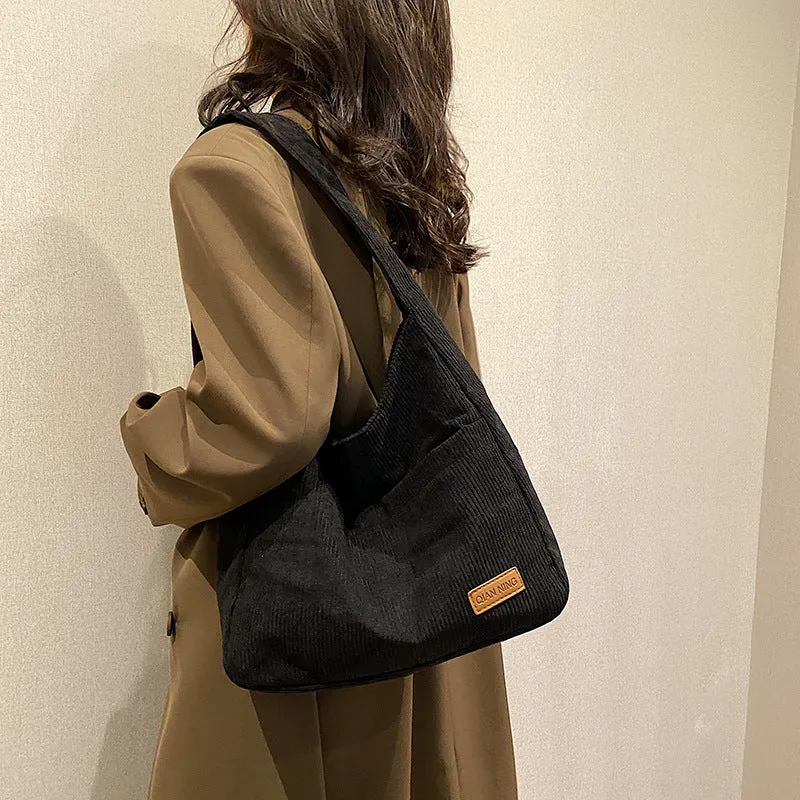 REALAIOTPopular large-capacity tote bag women's  spring new trendy fashion casual shoulder bag underarm bag
