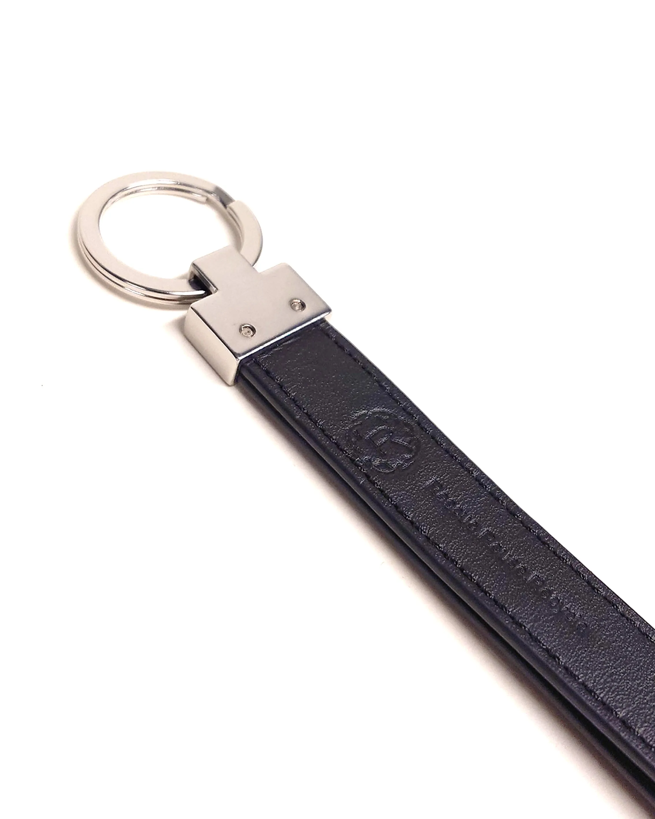 Rescued Leather Keychain
